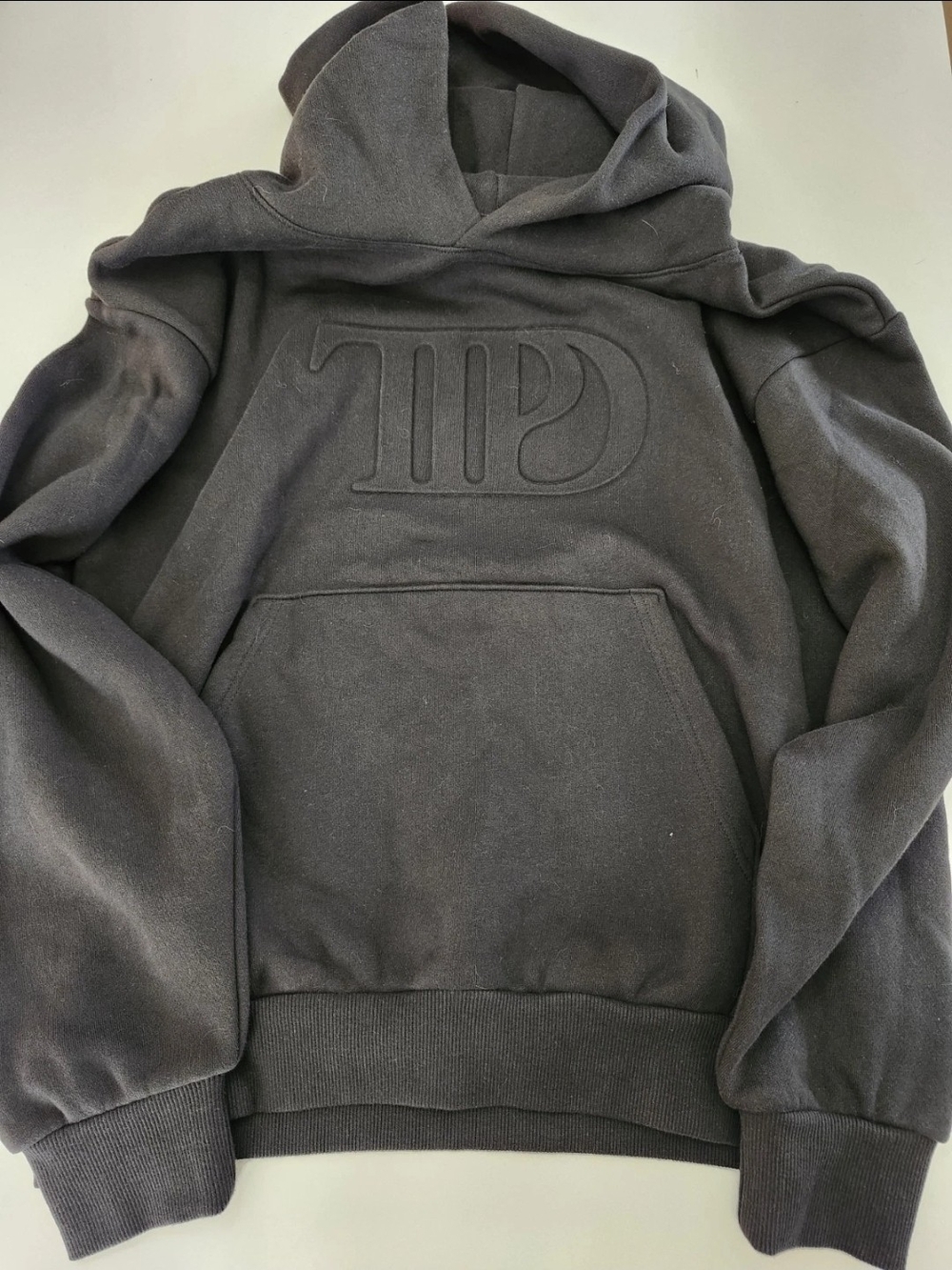 Taylor Swift Tortured Poets Embossed Logo Hoodie Sz Medium